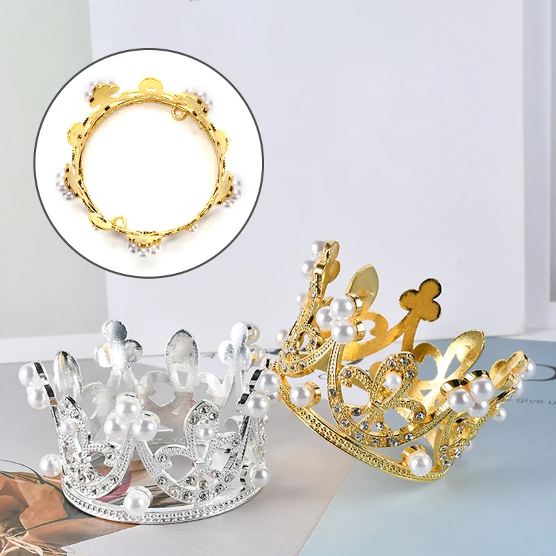 Newborn Girls Boys Copricapo Fotografia Puntelli Corona D'Oro Baby Photo Foto Shooting Crown Accessori Neonato Bebe Fotografia Prop