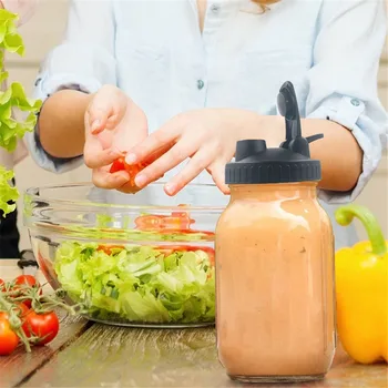 

Canning Lids Flip Cap Lids With Leak-Proof Seal For Wide Mouth Mason Jars Black storage accessories for kitchen organizer