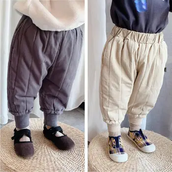 

Children's Autumn Winter New Warm Pants Children's Cotton Pants Thickening Trousers For Boy Girls Toddler Trousers