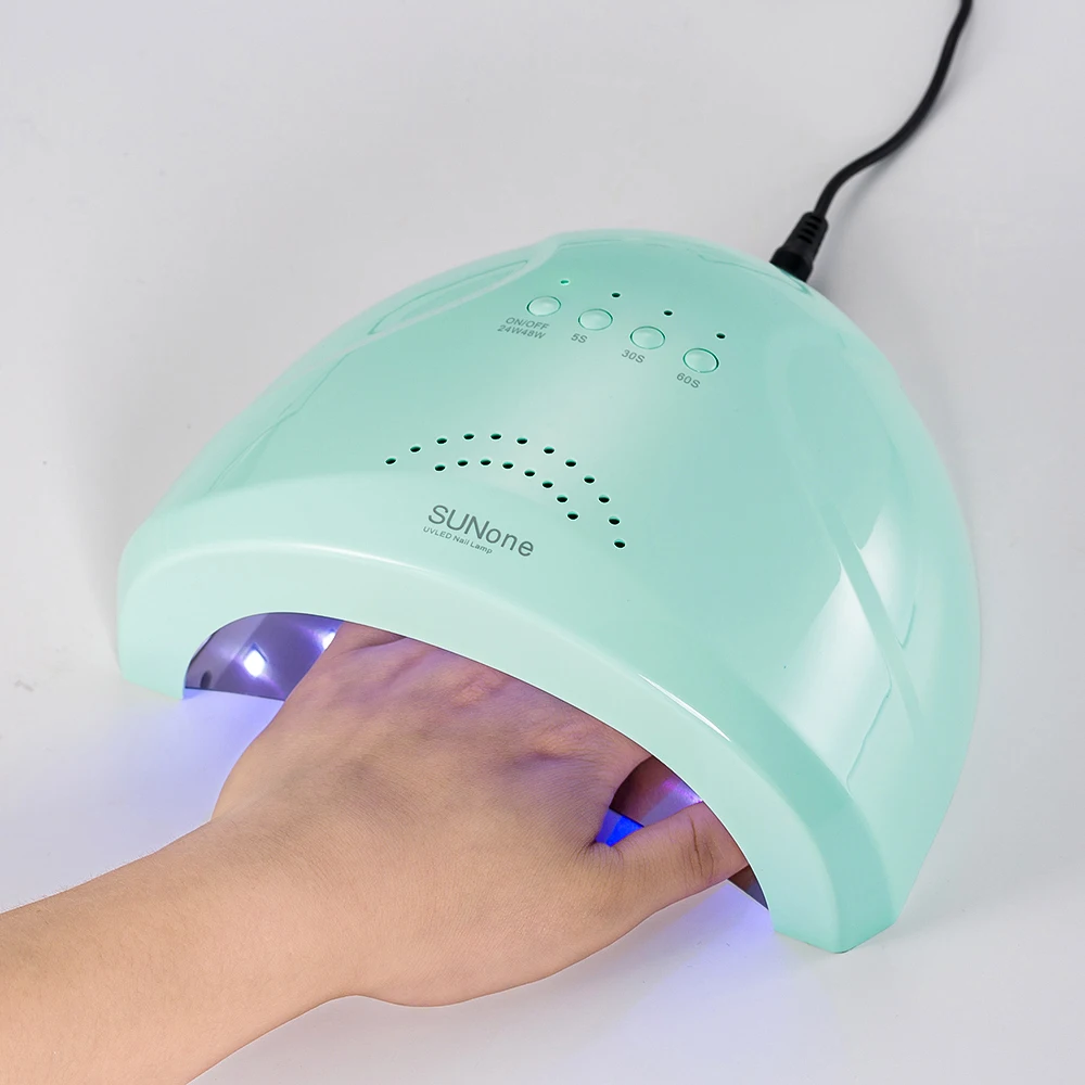 УФ-лампы для ногтей 48 Вт быстросохнущая лампа для полировки ногтей с нижней 5/30/60s таймер Светодиодная лампа ЖК-дисплей Дисплей солнце одну лампу машина UV