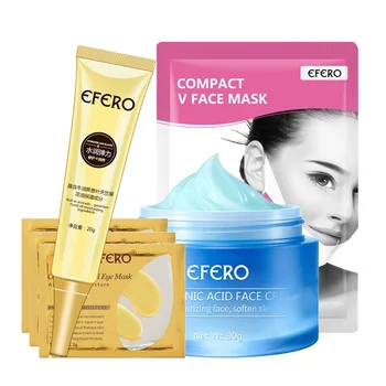 

Hyaluronic Acid Face Cream Whitening Moisturizing Cream AntiWrinkle Eye Cream Remove Dark Circles Firming Lift V Shape Face Mask