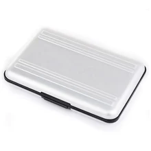 Держатель карт Micro SD SDXC держатель для хранения Чехол для карт памяти Защитный алюминиевый чехол 8 solts для SD/SDHC/SDXC/Micro SD серебристый