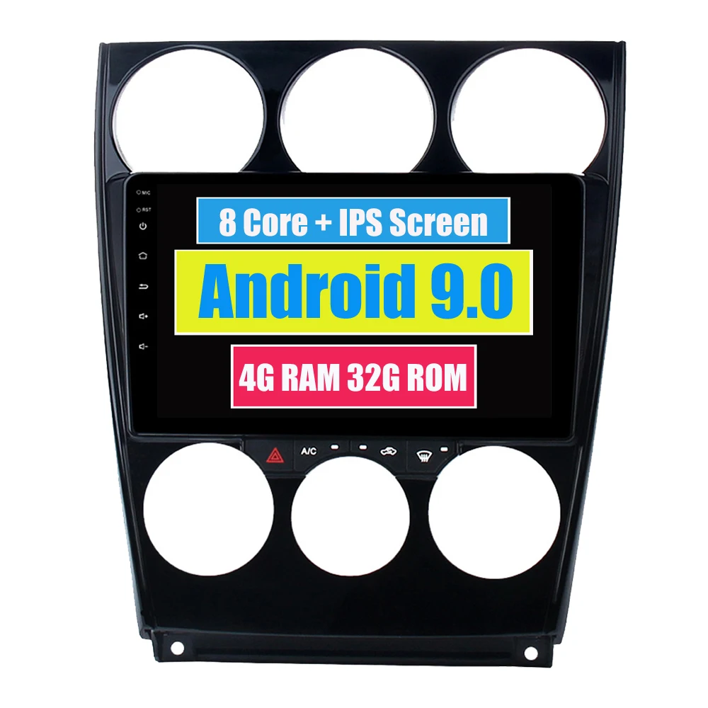 ##BUY RoverOne Android 9.0 Car Multimedia System For Mazda 6 2006 2013 Octa Core Radio GPS Navigation Media Player PhoneLink