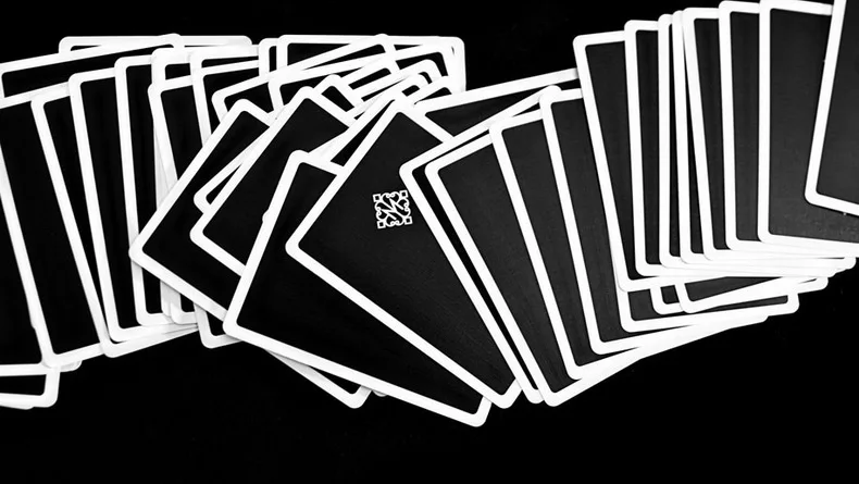 2 колоды эллюсионист Мэдисон круглые черно-белые игральные карты Высокое качество волшебные карты Pokers крупным планом магические трюки реквизит