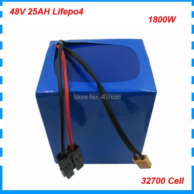 Аккумулятор LiFePo4 1500 Вт 15S 48 В 25 Ач аккумулятор для электровелосипеда Bafang motor 32700 cell
