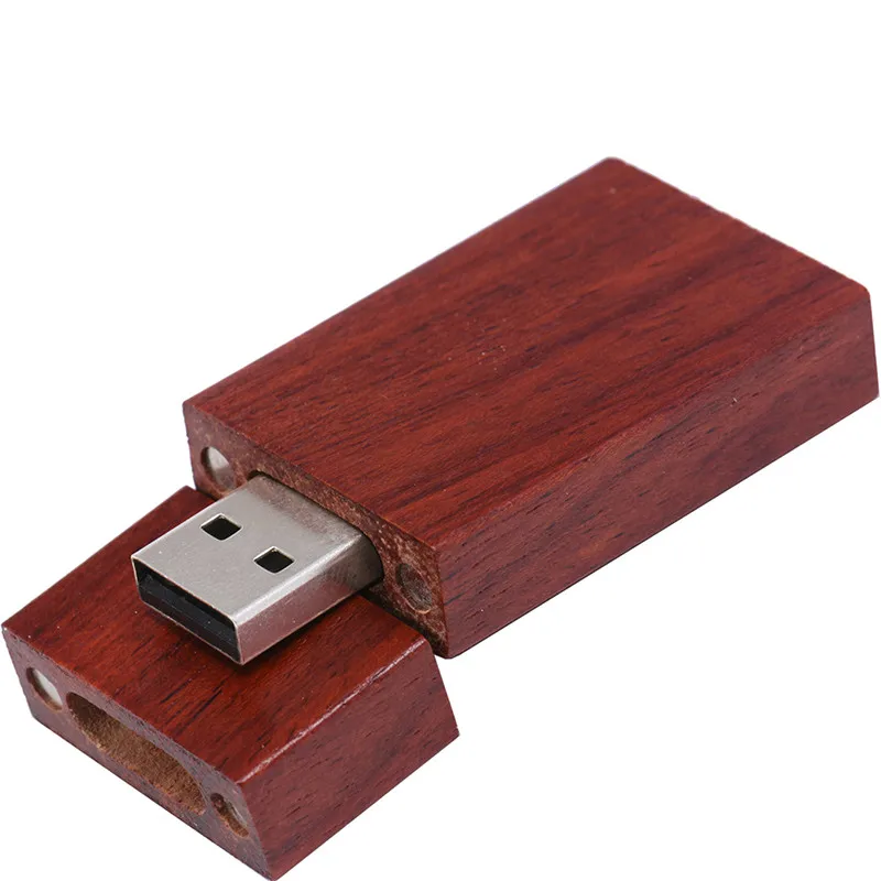 JASTER(более 10 шт. бесплатный логотип) деревянный USB флэш-накопитель+ коробка Флешка 8 ГБ 16 ГБ 32 ГБ логотип на заказ для фотографии свадебный подарок - Цвет: Rose wood