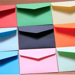 Mini enveloppes couleur bonbon, lot de 5 pièces, bricolage, papier artisanal multifonction pour lettres, cartes postales, matériel scolaire 