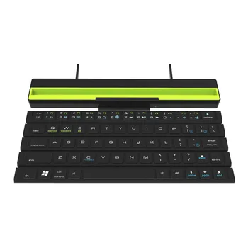 

Reel Keyboard Outdoor Portable Wireless Bluetooth 64-Key Folding Mini Keyboard Without Battery Black Plastic