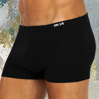 

Sexy Men Underwear Boxer Briefs Male Lingerie Underpants Bikini Trunks Shorts Pure Color Breathable Youth Men's Underwear With