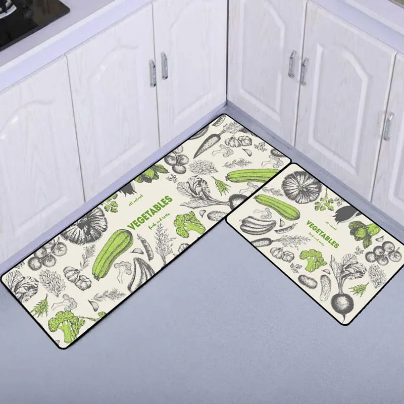 3D печатается анти-скольжения Ванная комната Водонепроницаемый коврик кухонный, маслоустойчивый ковры Крытый Спальня ковер при входе напольный коврик
