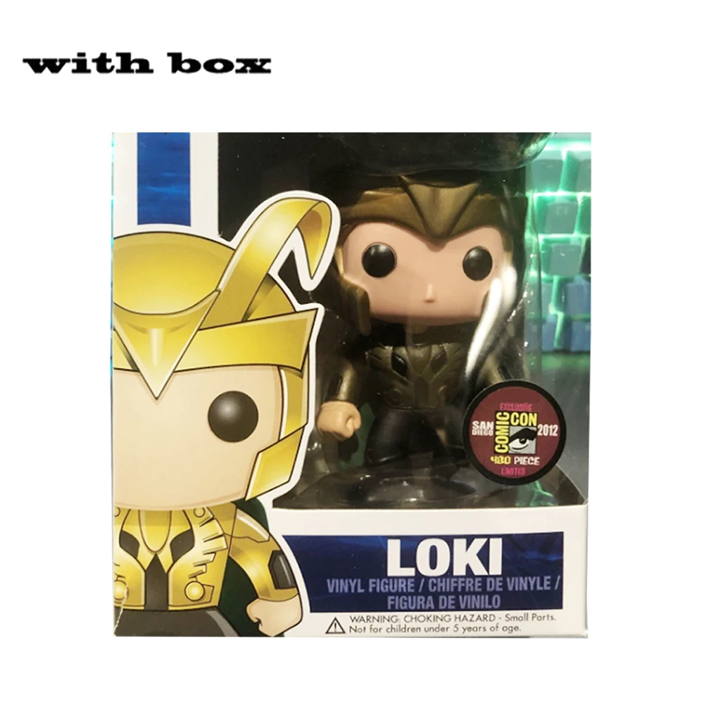 LOKI с коробкой виниловые фигурки экшн и игрушки Коллекционная модель игрушка для