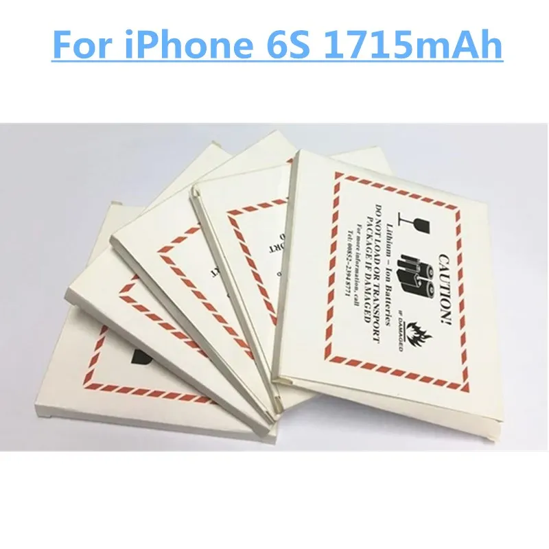 Для iPhone 6S 6Gs батарея 3,82 V 1715mAh реальная емкость нулевой цикл 5 шт./лот Замена Ремонт части батареи+ бесплатный инструмент