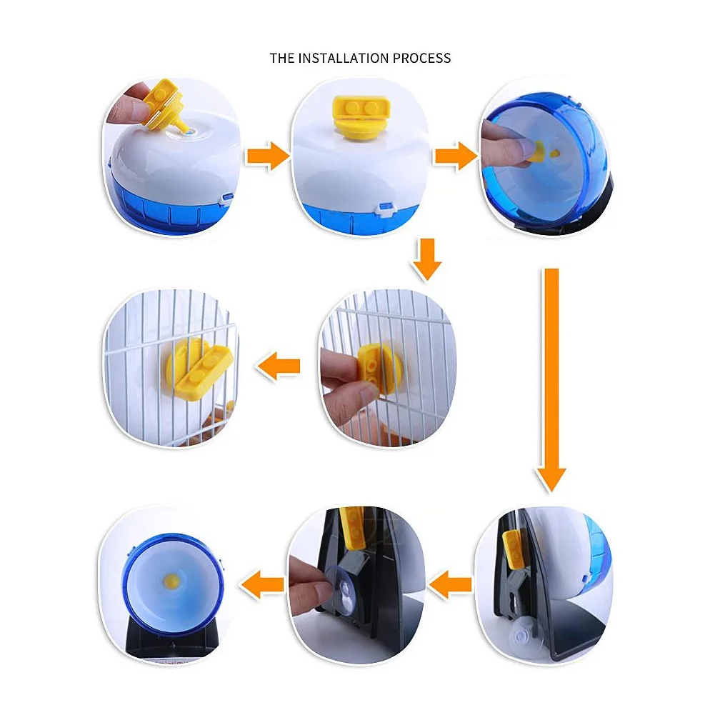 Skid Resistance Running Silent Plastic Durable Jogging Wheel Eco-friendly For Hamster For Pet