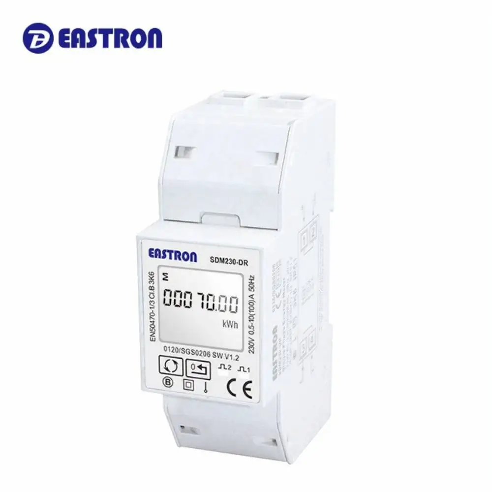 SDM230-DR MID 10(100) однофазный din-рейку счетчик энергии сбрасываемый 100A с импульсным