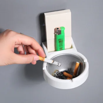 

wall mounted ashtray stainless steel kitchen sink pool filter bathroom anti hair washing sink floor drain Home Smoking Ware