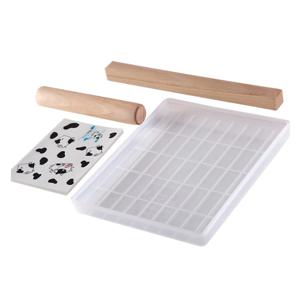 

4 Pcs/1 Set DIY Tray Mold Set Wooden Cutting For Making Nougat Candy Tool Accessory Kit Drop Ship Support