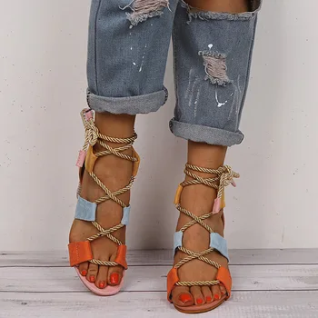 

Women Summer Wedge Sandals Female Floral Bowknot Platform Bohemia High Heel Sandals Fashion Ankle Strap Open Toe Ladies Shoes