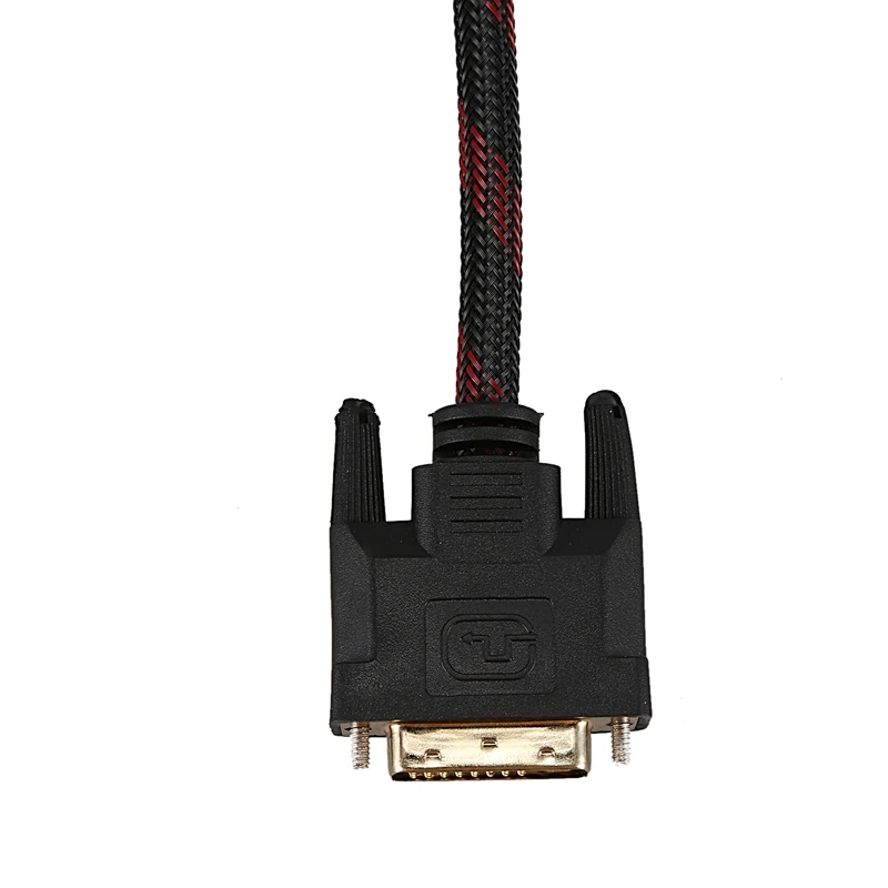 DVI-I 24+ 5 Dual Link Male to VGA Male Кабель 1,5 м красный черный