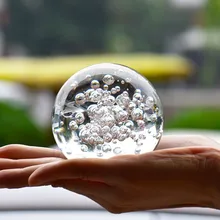 Хрустальные стеклянные шарики шар-пузырь фэн-шуй домашний фонтан для воды декоративная Сфера шары с пузырьками