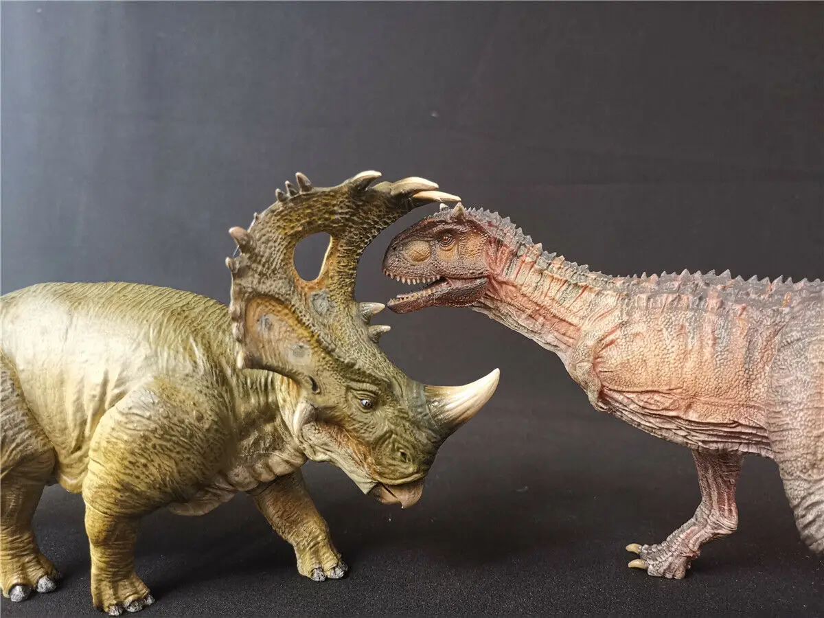 Nanmu Sinoceratops против карнотавра сцена рисунок динозавра модель коллектор игрушка подарок