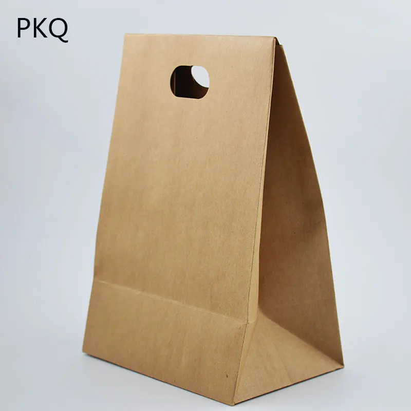 15x10x22 см конверт мешок модный Подарочный пакет твердый крафт-бумажный мешок Флип готовая подарочная упаковка для печенья с ручкой