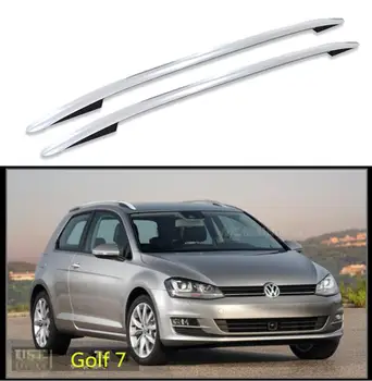 

For Volkswagen VW Golf 6 Golf 7 2004-2019 Roof Rack Rails Bar Luggage Carrier Bars top Racks Rail Boxes Aluminum alloy 3m paste