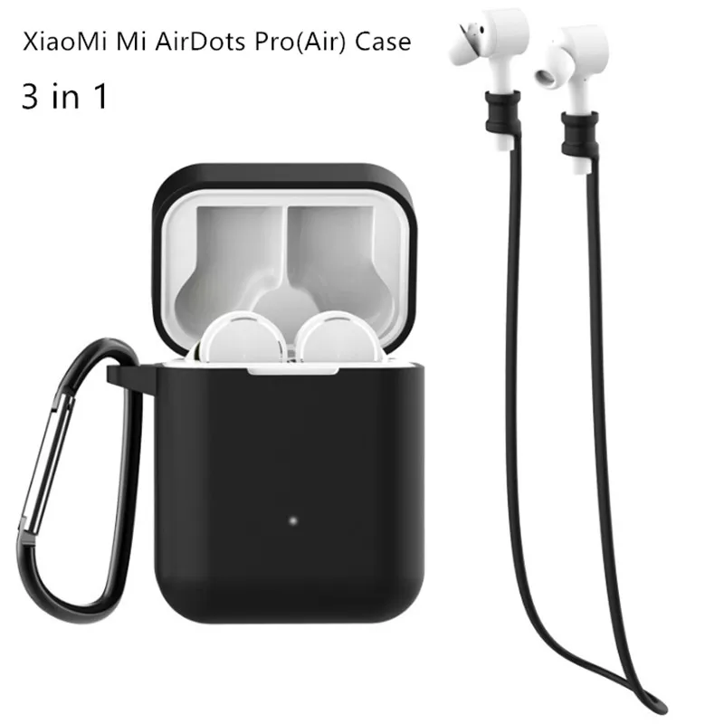 Силиконовый чехол для Xiaomi airdots Pro true Wireless Bluetooth наушники противоударные сумки air