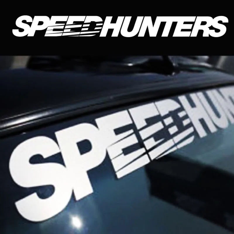 

Reflective SPEEDHUNTERS Front Windshield Decal Vinyl Car Sticker Auto Window Exterior Decorations Styling Clear