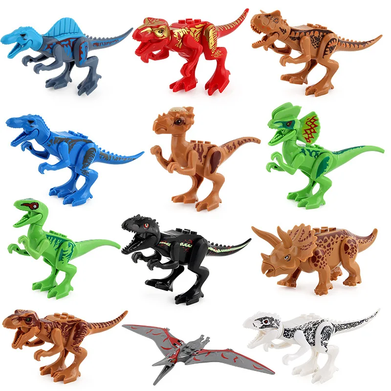 

12pcs/set Jurassic World Park Tyrannosaurus Rex Dinosaur Animal Action Figure Toys Collection Educational Kids Model Toys