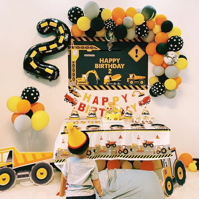 Construction Birthday Party Decorations  Construction Birthday Party  Supplies - Ballons & Accessories - Aliexpress