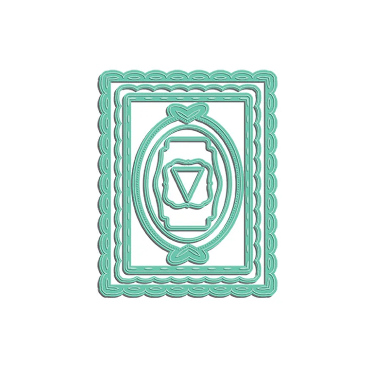 

Rectangle Oval Frame Laced Metal Cutting Dies For Card Making Scrapbooking Album Photo Making Embossing Dies Crafts New 2019