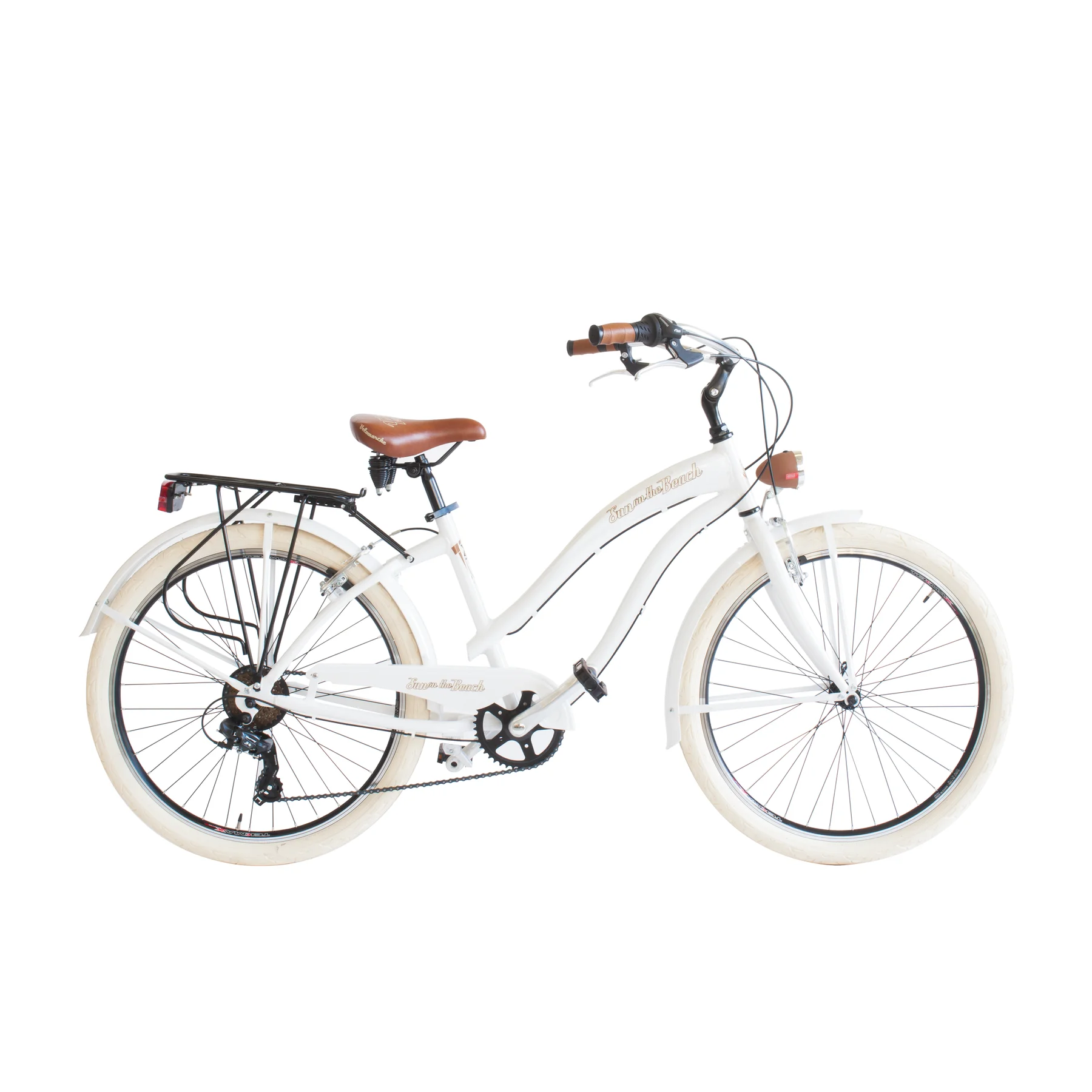 Bike Via Veneto VV790L CRUISER aluminium , 6 speeds, Wheels 26 & times; 2.125-blanca