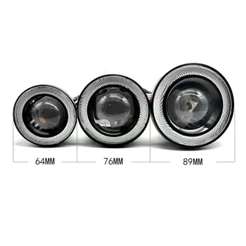

1 Pair 64mm/76mm/89mm 30W LED COB Angel Eyes Daytime Running Light Car Vehicle Universal Fog Lights for BMW for Benz