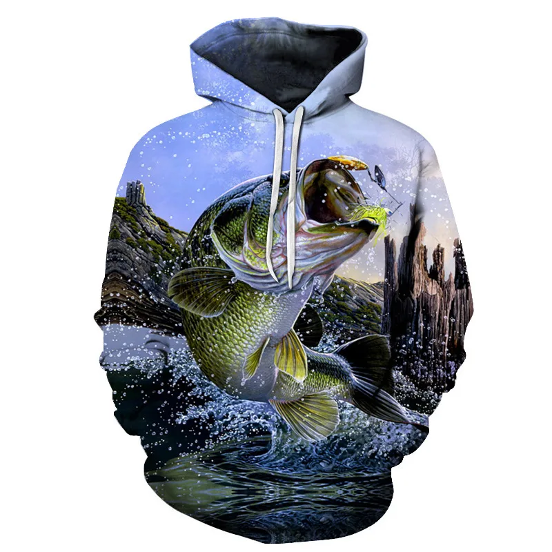 Bassland, новинка, шапка для рыбалки, свитер с 3D-принтом, одежда для рыбалки, сохраняющая тепло, одежда для рыбалки на открытом воздухе