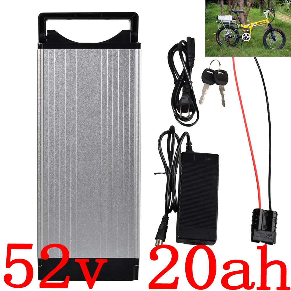 52V 20AH литиевая батарея задняя стойка ebike для электрического велосипеда 48V 1000W 1500W