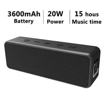 

Bluetooth Speaker IPX7 Waterproof Portable Column 3D Stereo Super Bass Subwoofer Soundbar System Boom Box Music Center Computer