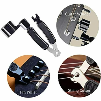 

65pcs Changing Accessories Pick Holder Guitar Tool Kit Strings String Winder Bass Portable Professional Universal Beginner Tuner