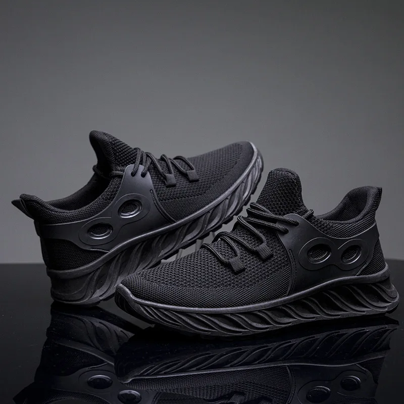 

MEN'S SHOES Athletic Shoes Men's Running Shoes 2019 Autumn & Winter Fly Woven New Style Men's Shoes Soft Bottom Anti-slip Sports