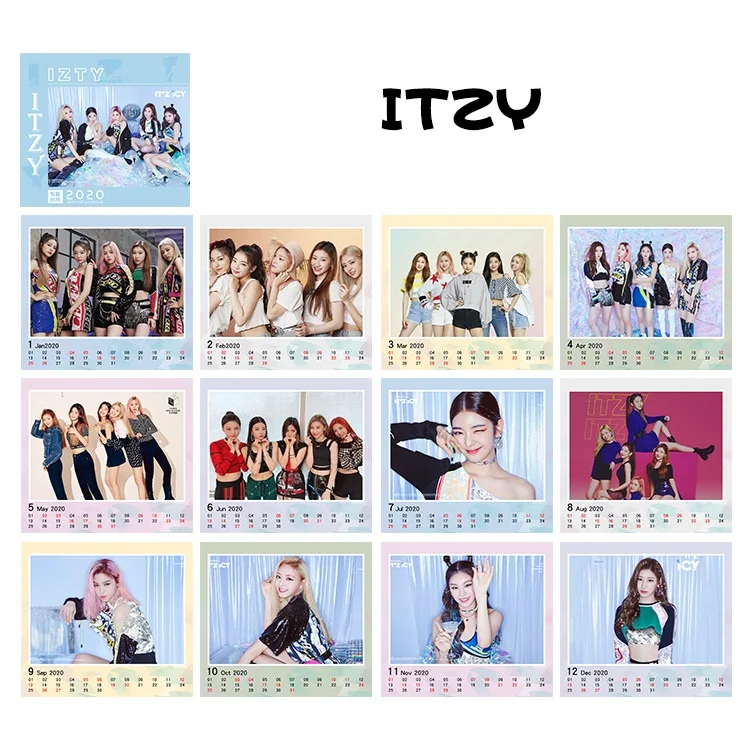 

[MYKPOP]~2020 NEW~ ITZY CALENDAR Creative Desk Paper Photos Calendar, KPOP Fans Collection SA19110903