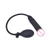 JETTING Inflatable Dildo Fake Penis Anal Plug Huge Dildo with Pump Black Butt Plug Large Female Masturbation Sex Toys for Women 1