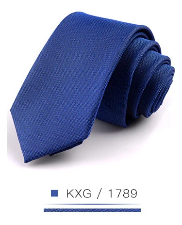 K1789 Новинка, 6 см, Мужской Шелковый узкий галстук для отдыха, цветной Модный Полосатый галстук в клетку, тонкий галстук, деловой костюм, свадебные вечерние галстуки - Цвет: K1789