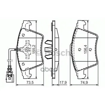 

K-T Discs. Brake. Bosch shoe art. 0986494107