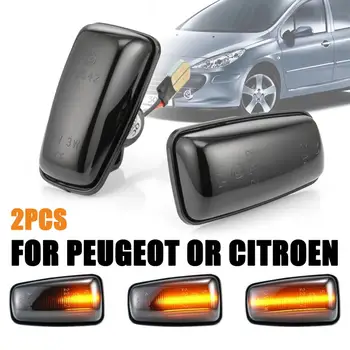 

Auto parts 2Pcs LED Side Marker Light Signal Blinker for Citroen Berlingo Jumpy Saxo Xantia Xm ZX Peugeot 106 Car turn signal