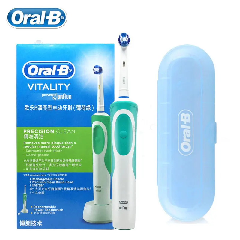 Oral B Vitality Electric Toothbrush Rechargeable Precision Cleanin Whitening Toothbrush Waterproof 2 Mintes Timer Teeth Brush Oral B Vitality Electric Toothbrush Rechargeable Precision Cleanin Whitening Toothbrush Waterproof 2 Mintes Timer Teeth Brush