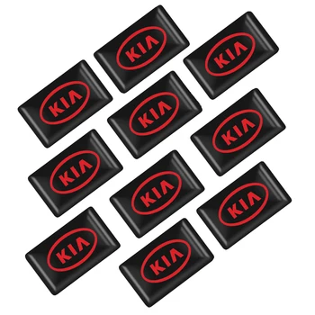

10pcs Car styling small Decorative Badge Hub caps Steering wheel for KIA K2 K3 K5 k9 Sorento Sportage R Rio Soul Accessories
