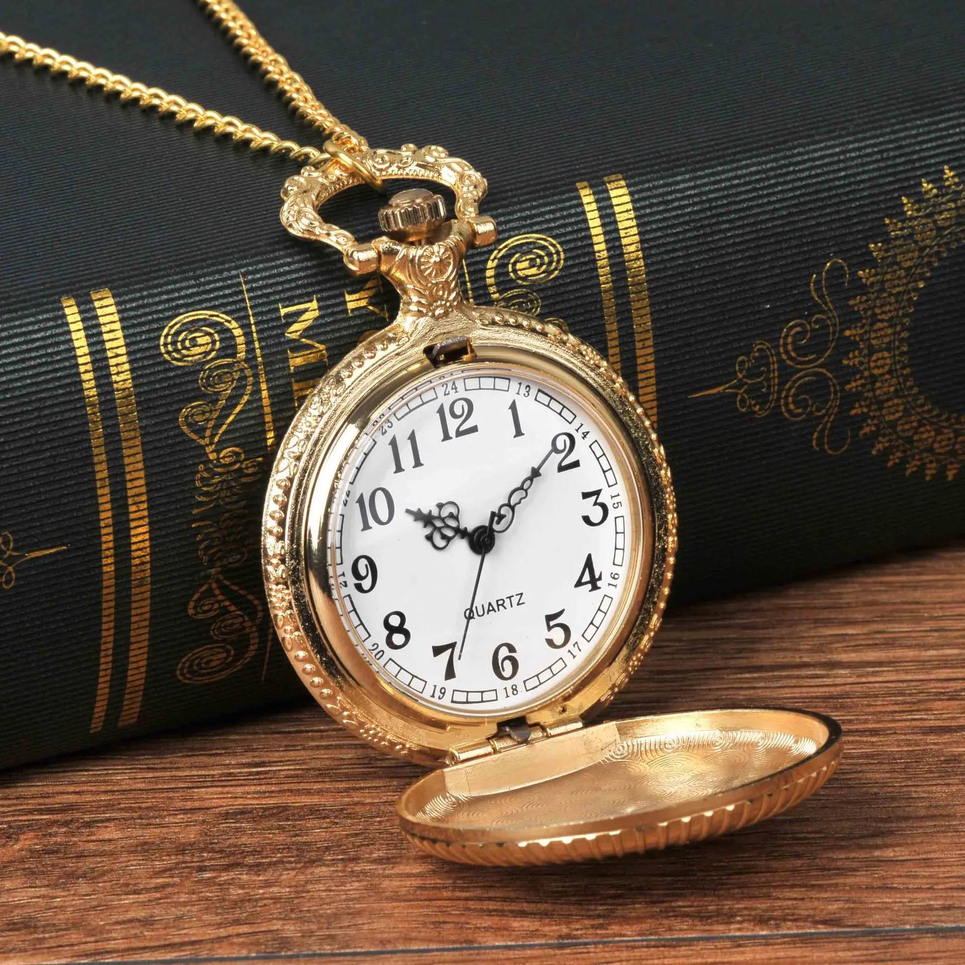 

Large Size Pocket Watch Gold-Tone G Words
