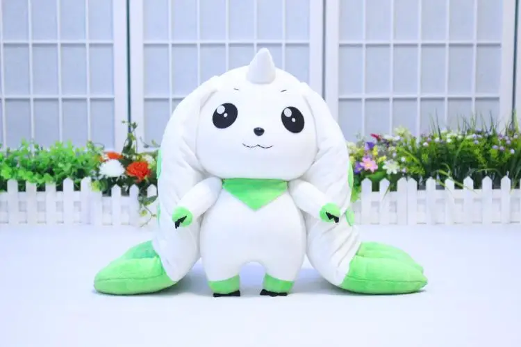 Anime Terriermon White Lopmon Plush Toy Digimon Digital