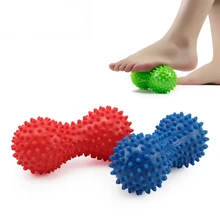 1 шт. фитнес-мяч для йоги ПВХ арахиса форма колючий массажный шар для йоги триггер точка терапия снятия стресса помощи колючий массажный шарик