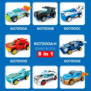 

Super Race car city F1 Speed Champions Great Vehicle Racing Building Blocks sports Kits sets small Bricks Sembo Tech