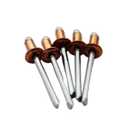 100 Pack Standard Open Dome Copper Blind Pop Rivets 4mm(Choose Length)